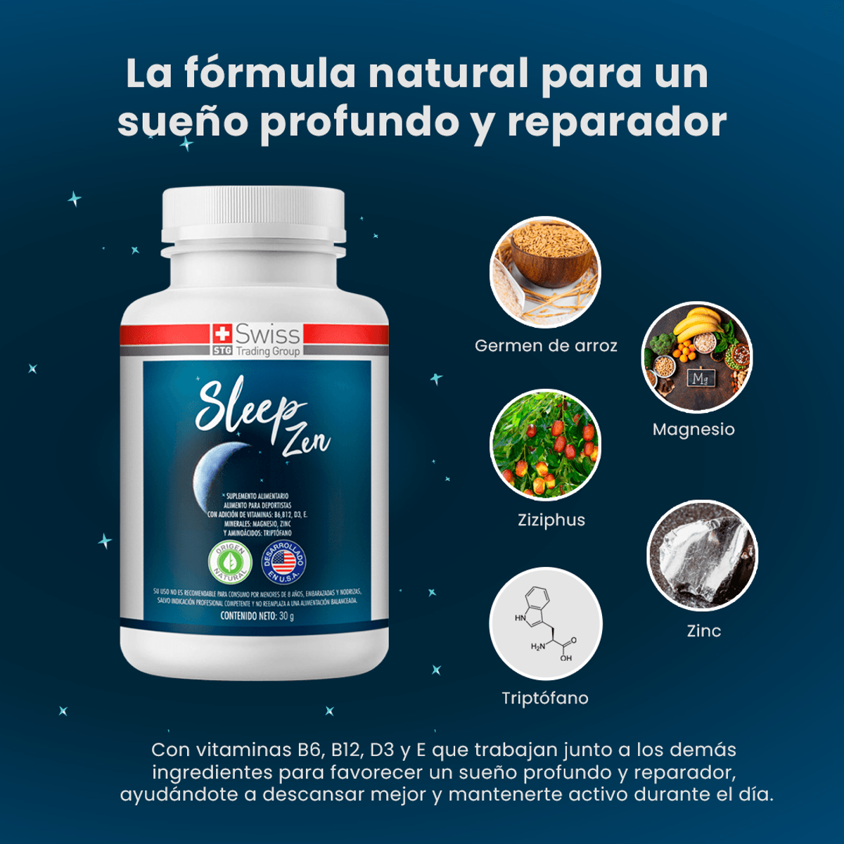 Calma Nocturna — Duerme de forma natural