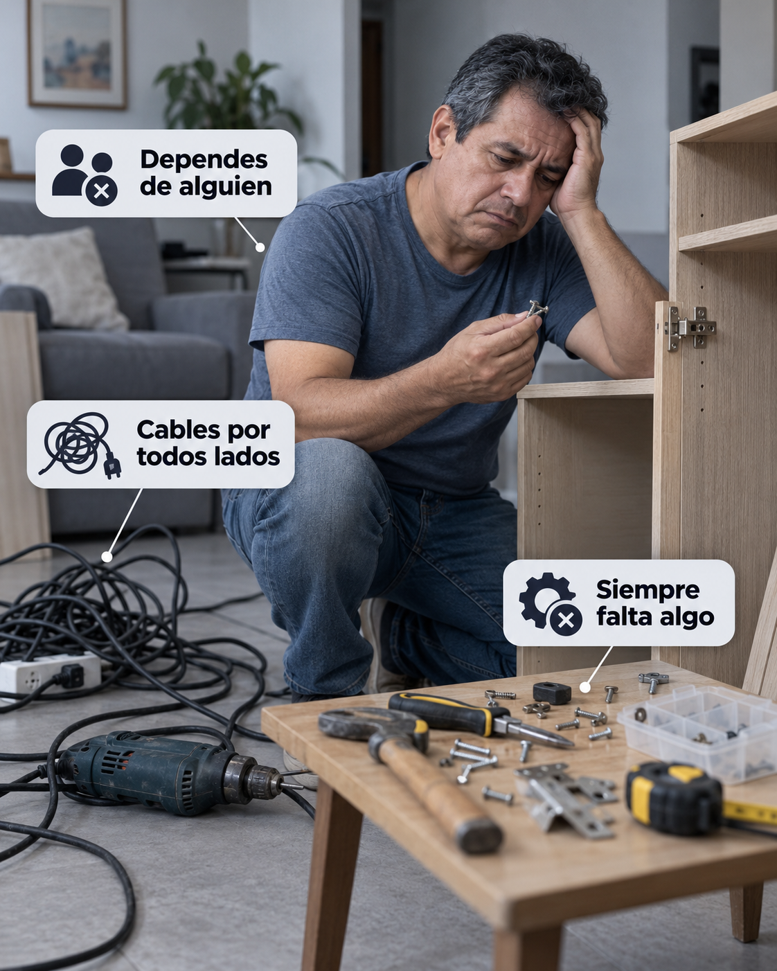 SIN LA HERRAMIENTA ADECUADA