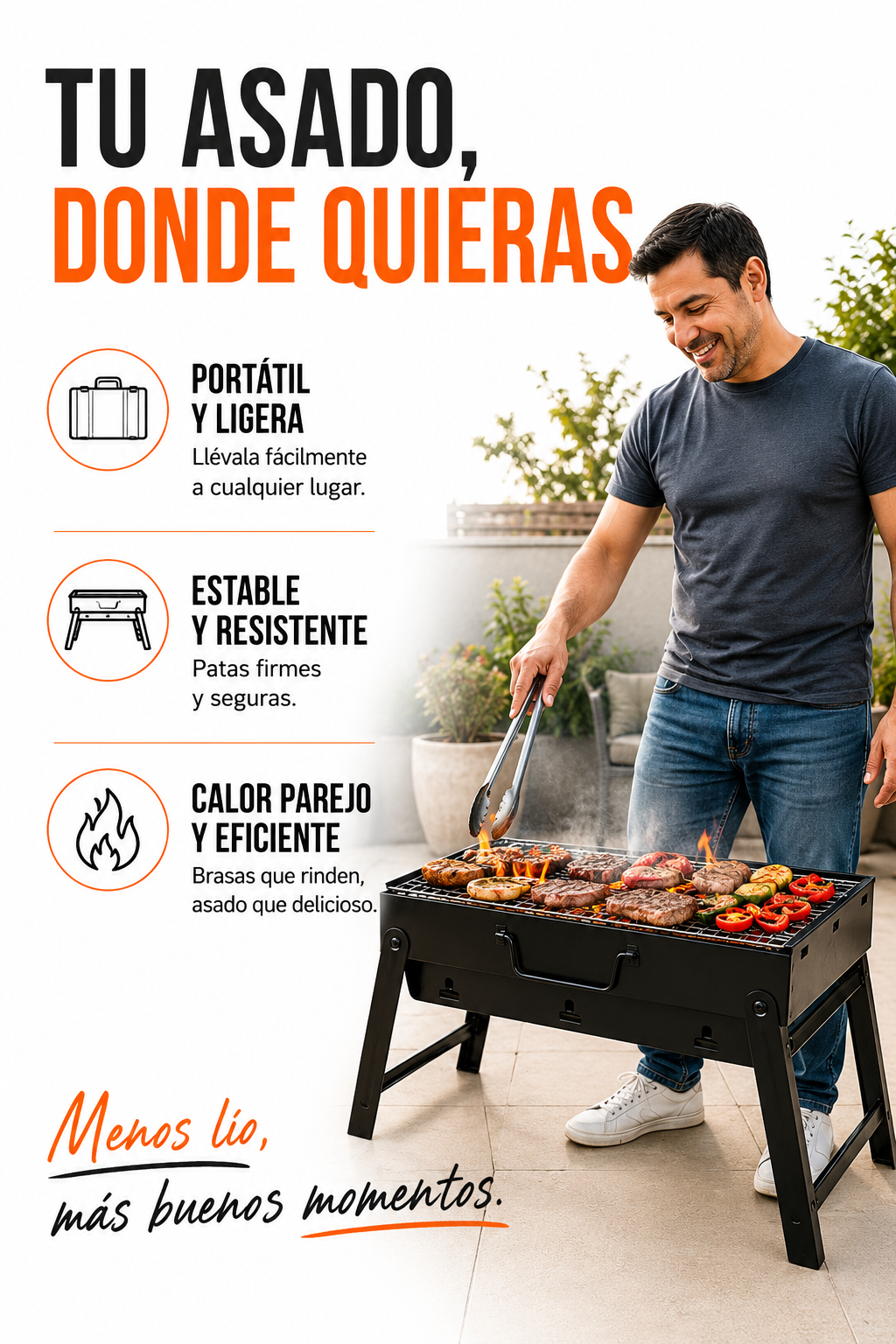 Brasa Móvil — Tu Asado Portátil en Cualquier Lugar