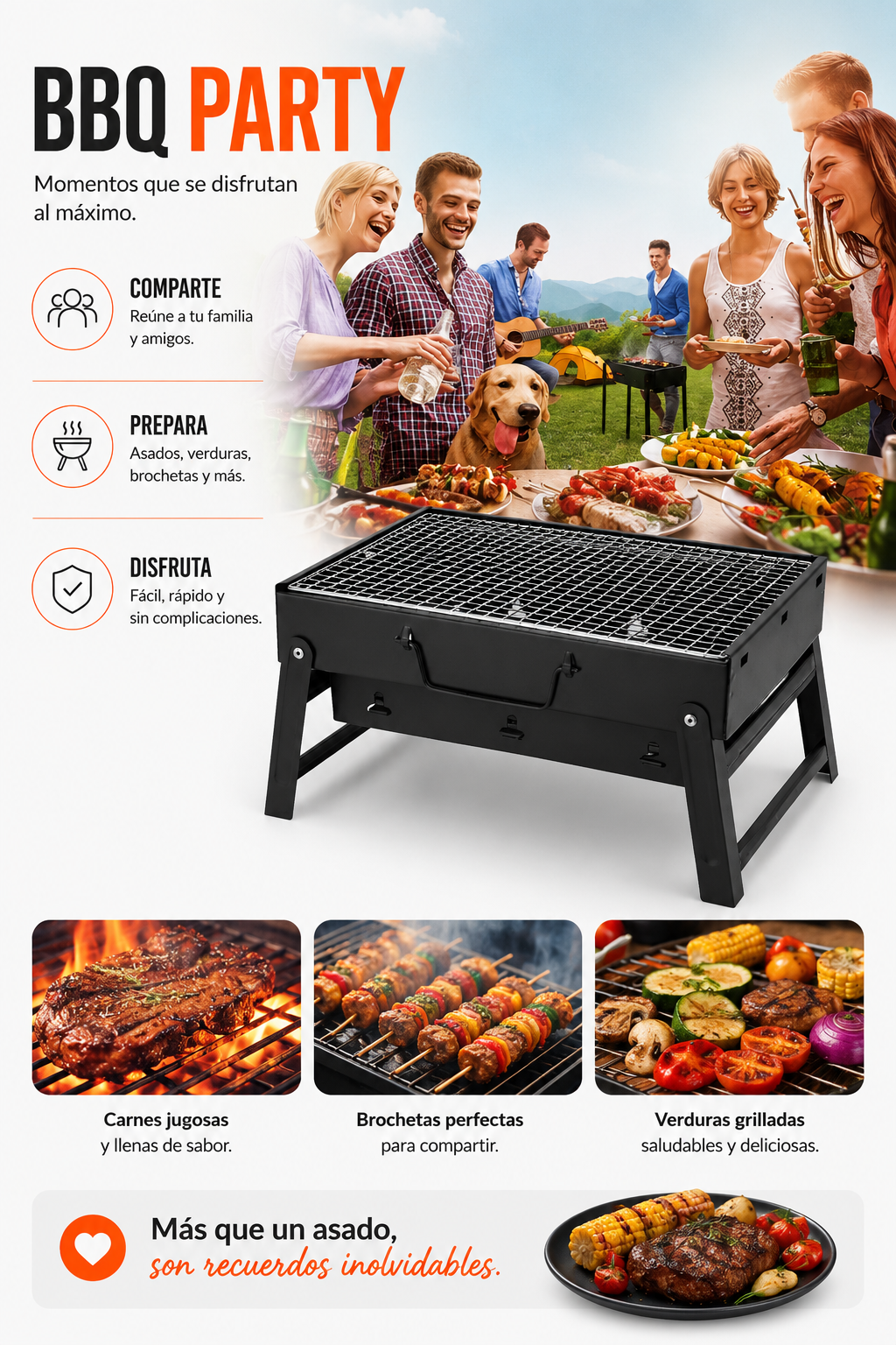 Brasa Móvil — Tu Asado Portátil en Cualquier Lugar