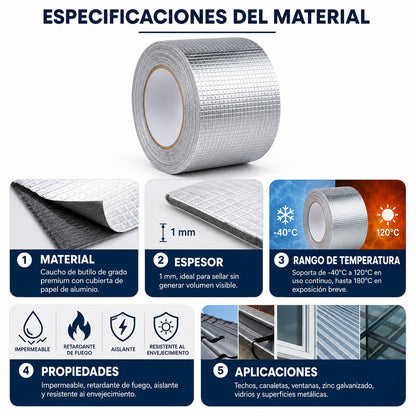3x1 ParchePro — Sella techos sin llamar al maestro - 5 cm de Ancho. Lleva 3 por el precio de 1